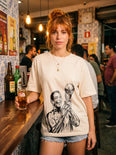 Camiseta Oversized Cafú Capitão do Penta Feminina Off-White