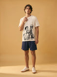 Camiseta Oversized Cafú Capitão do Penta Masculina Off-White