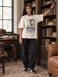 Camiseta Oversized Carlos Marighella Feminina Off-White