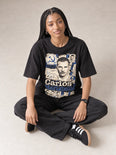 Camiseta Oversized Carlos Marighella Feminina Preto