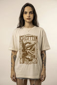 Camiseta Oversized Celestial Transmission · London 1975 Feminina Off-White