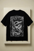 Camiseta Oversized Celestial Transmission · London 1975 Feminina Preto