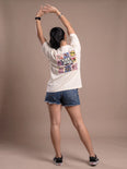 Camiseta Oversized Greetings from Vice City Leonida Feminina Off-White