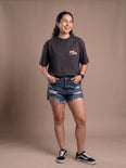 Camiseta Oversized Greetings from Vice City Leonida Feminina Preto