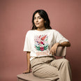 Camiseta Oversized It's Called Freefall — Rainbow Kitten Surprise Feminina Off-White