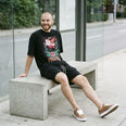 Camiseta Oversized It's Called Freefall — Rainbow Kitten Surprise Masculina Preto