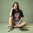 Camiseta Oversized Lana Del Rey Feminina Preto