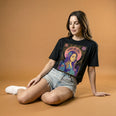 Camiseta Oversized Lana Del Rey Feminina Preto
