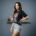 Camiseta Oversized Lana Del Rey Feminina Preto