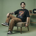 Camiseta Oversized Lana Del Rey Masculina Preto