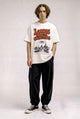 Camiseta Oversized Loucos Abrem Caminhos Masculina Off-White