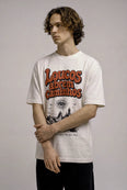Camiseta Oversized Loucos Abrem Caminhos Masculina Off-White