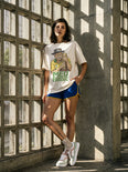 Camiseta Oversized Meu Brasil Feminina Off-White