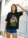 Camiseta Oversized Meu Brasil Feminina Preto