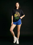 Camiseta Oversized Meu Brasil Feminina Preto