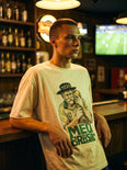 Camiseta Oversized Meu Brasil Masculina Off-White
