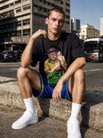 Camiseta Oversized Meu Brasil Masculina Preto