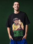 Camiseta Oversized Meu Brasil Masculina Preto