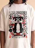 Camiseta Oversized Mr. Pickles Masculina Off-White