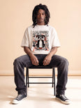 Camiseta Oversized Mr. Pickles Masculina Off-White