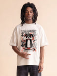 Camiseta Oversized Mr. Pickles Masculina Off-White