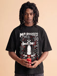 Camiseta Oversized Mr. Pickles Masculina Preto