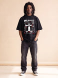 Camiseta Oversized Mr. Pickles Masculina Preto