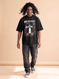 Camiseta Oversized Mr. Pickles Masculina Preto