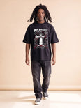 Camiseta Oversized Mr. Pickles Masculina Preto