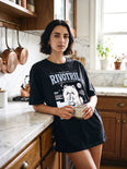 Camiseta Oversized Neurodesligado Feminina Preto