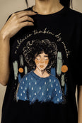 Camiseta Oversized O Silêncio Também Diz Muito Feminina Preto