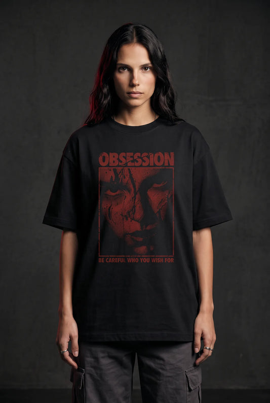 Camiseta Oversized Obsession Feminina Preto