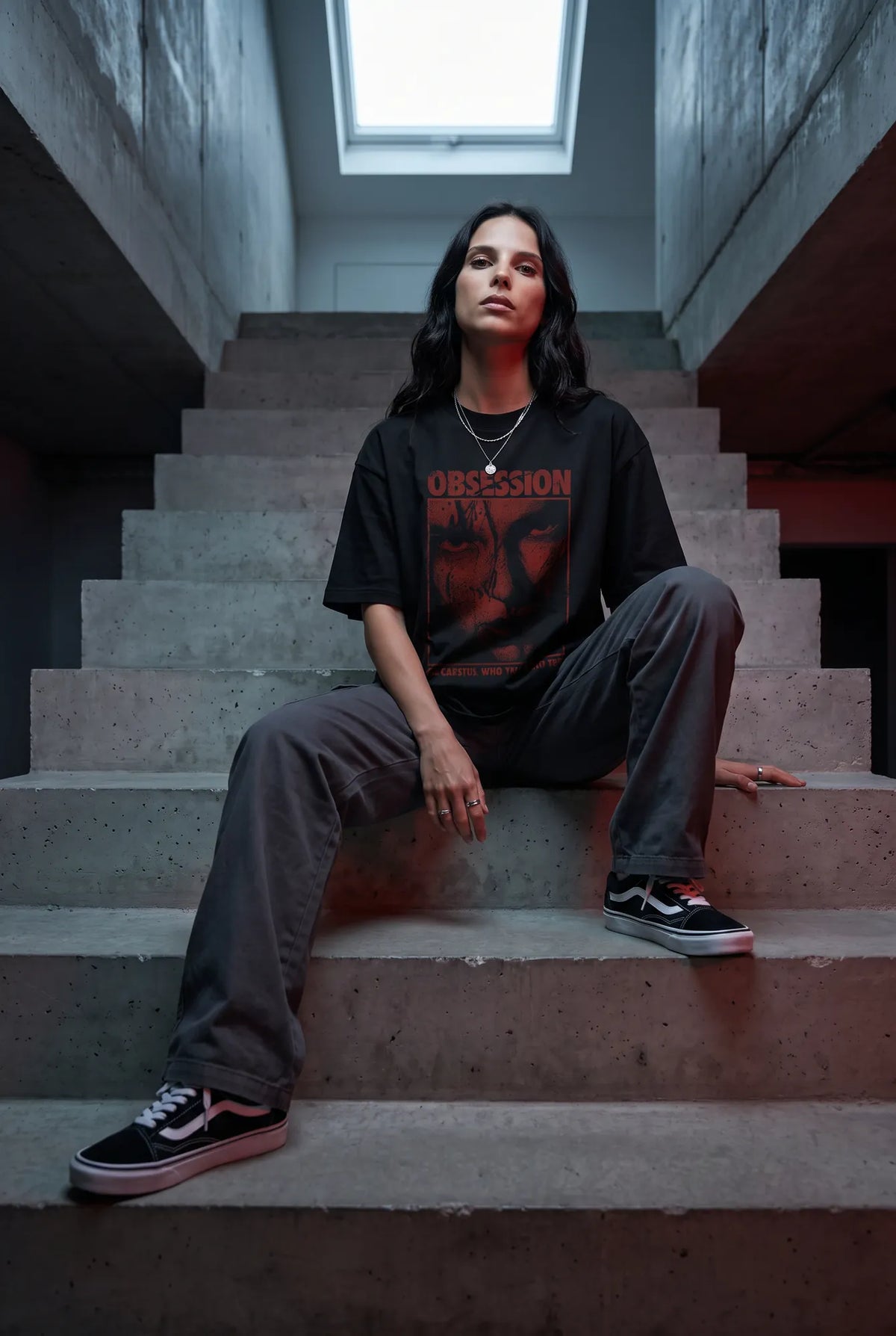 Camiseta Oversized Obsession Feminina Preto