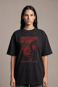 Camiseta Oversized Obsession Feminina Preto