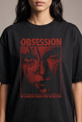 Camiseta Oversized Obsession Feminina Preto