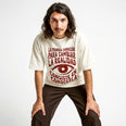 Camiseta Oversized Para Cambiar la Realidad Masculina Off-White