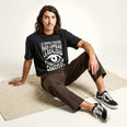 Camiseta Oversized Para Cambiar la Realidad Masculina Preto