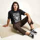 Camiseta Oversized Para Cambiar la Realidad Masculina Preto