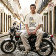 Camiseta Oversized Quem Domina a Percepção, Controla o Resultado Masculina Off-White