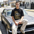 Camiseta Oversized Quem Domina a Percepção, Controla o Resultado Masculina Preto