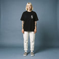 Camiseta Oversized Raise Hell Sleep Well Feminina Preto
