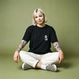 Camiseta Oversized Raise Hell Sleep Well Feminina Preto