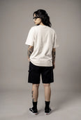 Camiseta Oversized Ramones Feminina Off-White
