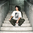 Camiseta Oversized Stay Positive Feminina Off-White