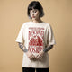Camiseta Oversized Vivemos no Capitalismo Feminina Off-White
