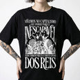Camiseta Oversized Vivemos no Capitalismo Feminina Preto