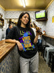Camiseta Oversized Viver é melhor que sonhar Feminina Preto