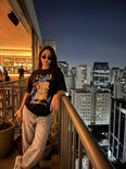 Camiseta Oversized Viver é melhor que sonhar Feminina Preto