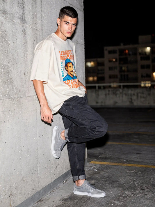 Camiseta LA VENGANZA NUNCA ES BUENA Oversized